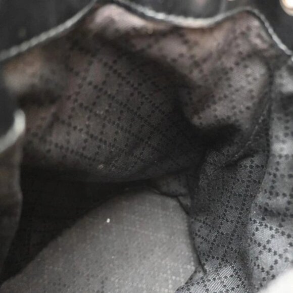 GUCCI Logo Bamboo 2Way Shoulder Hand Bag Canvas Leather Black SHW 01EG221 - Picture 11 of 16